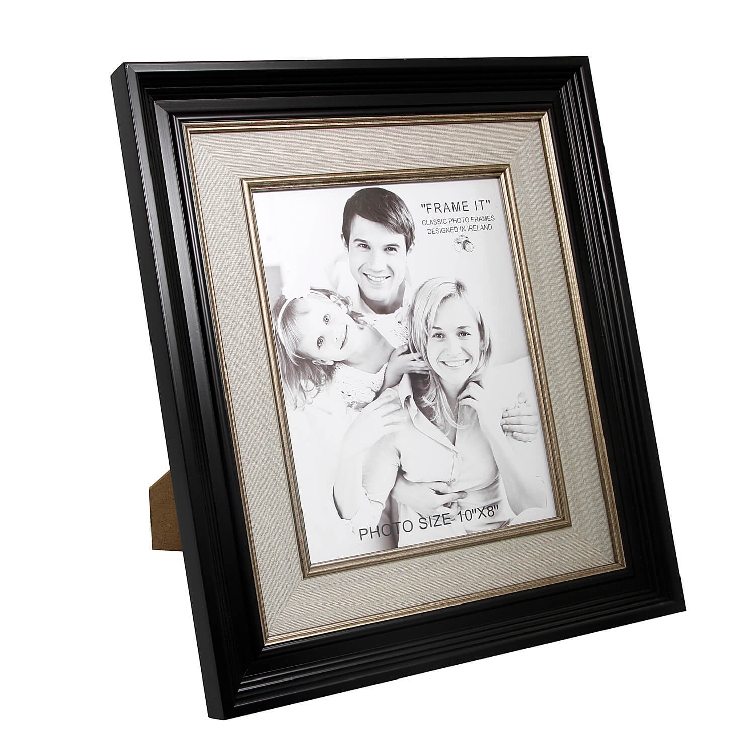 Black & Linen Slim Photo Frame 8" x 10" Home Store + More